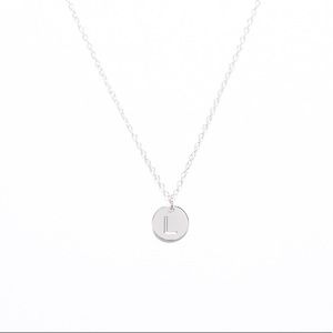 Initial "L" sterling silver Necklace